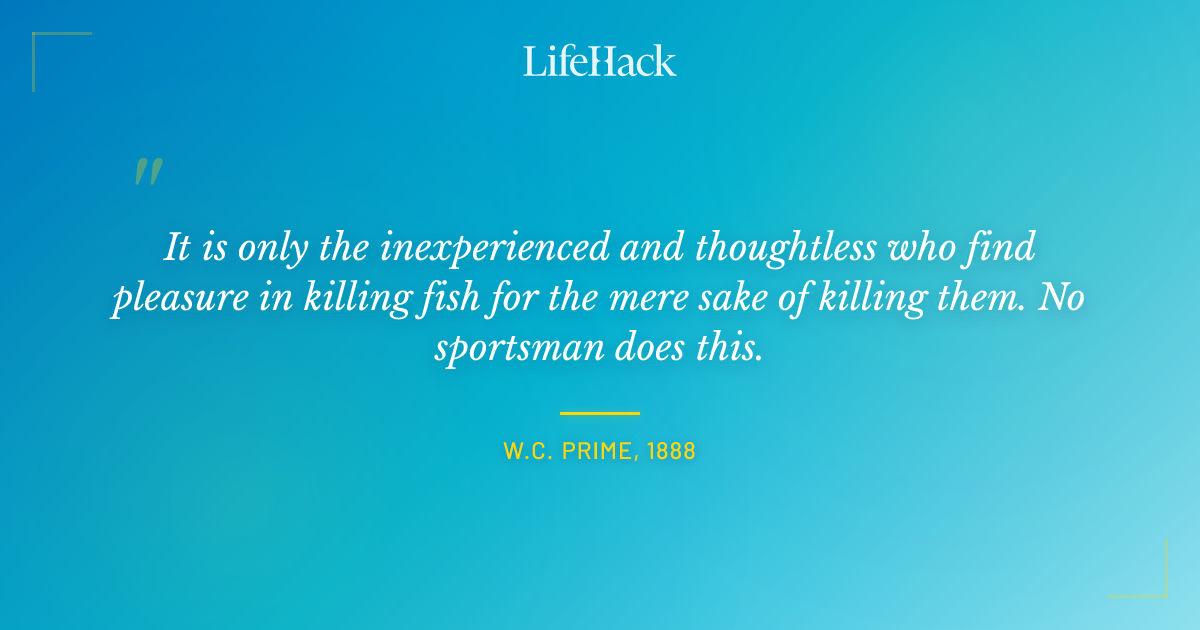 Quote by W.C. Prime, 1888