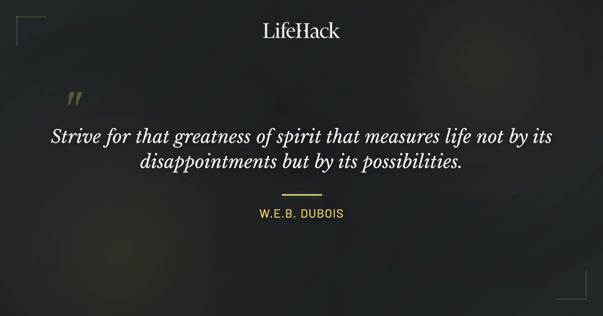 Quote by W.E.B. DuBois