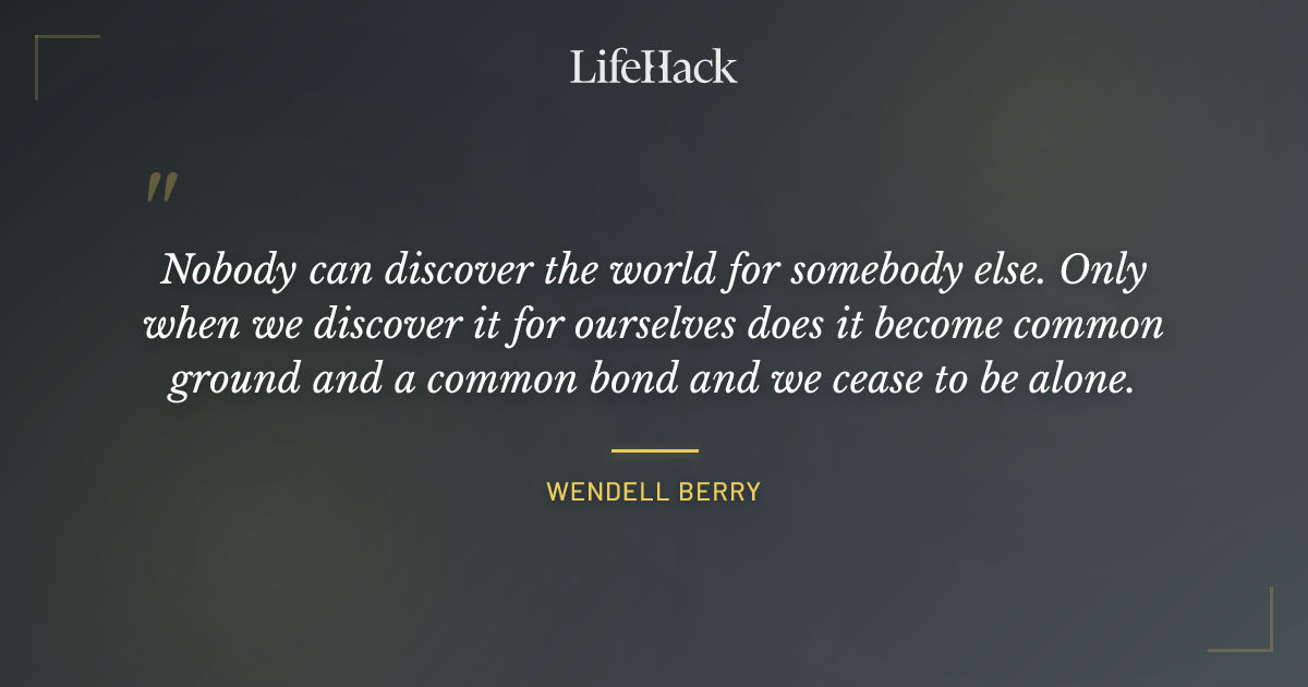 Quote by Wendell Berry