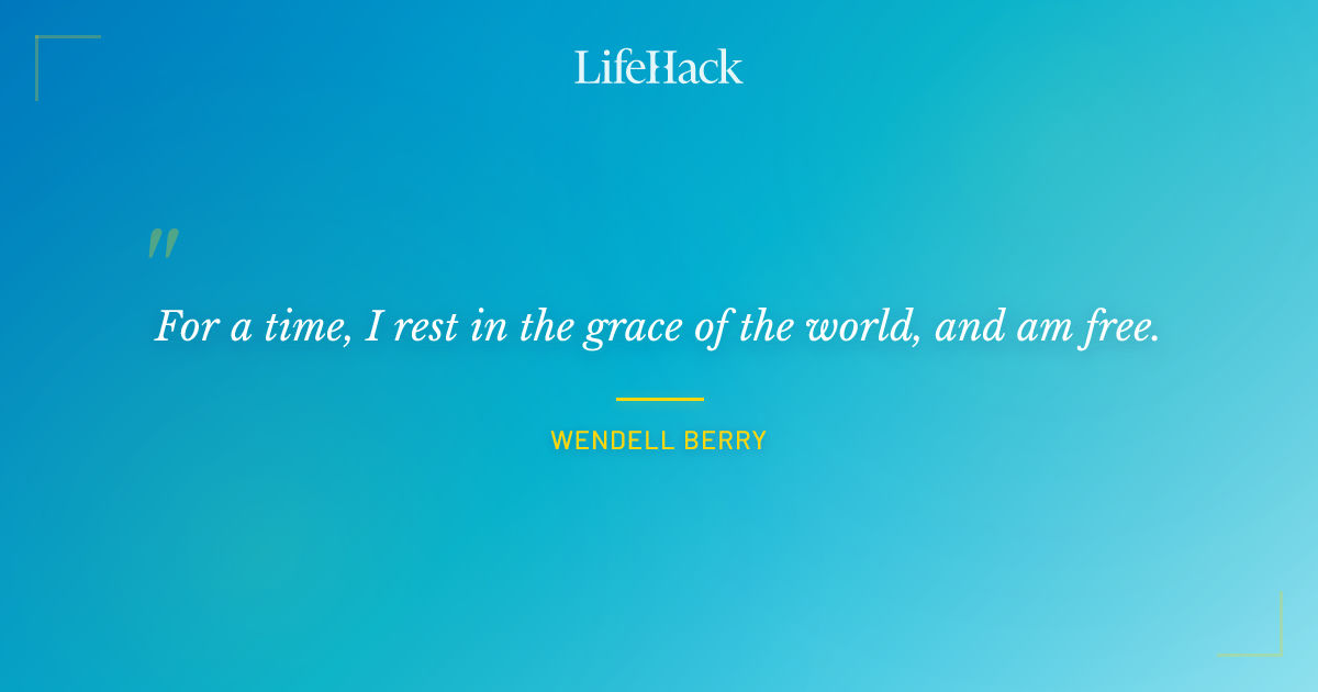 Quote by Wendell Berry