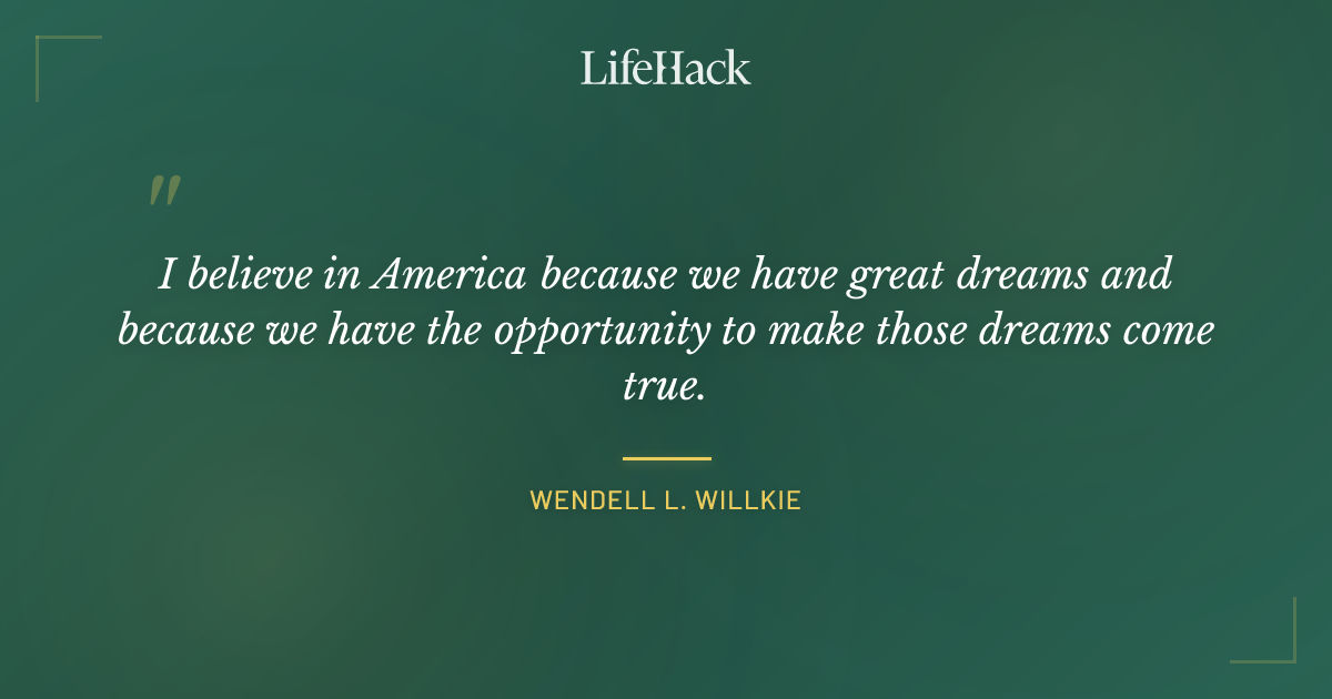 Quote by Wendell L. Willkie
