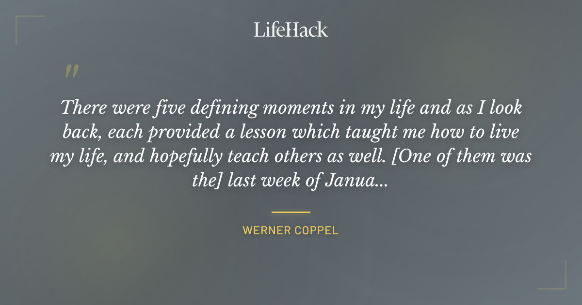 Quote by Werner Coppel