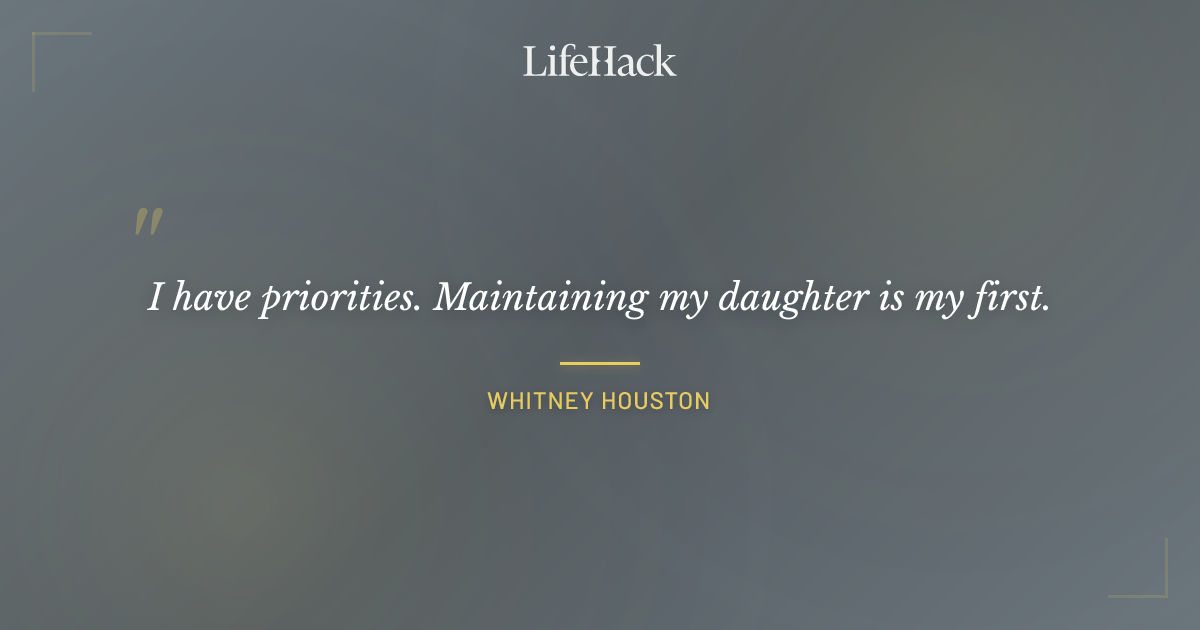 Quote by Whitney Houston