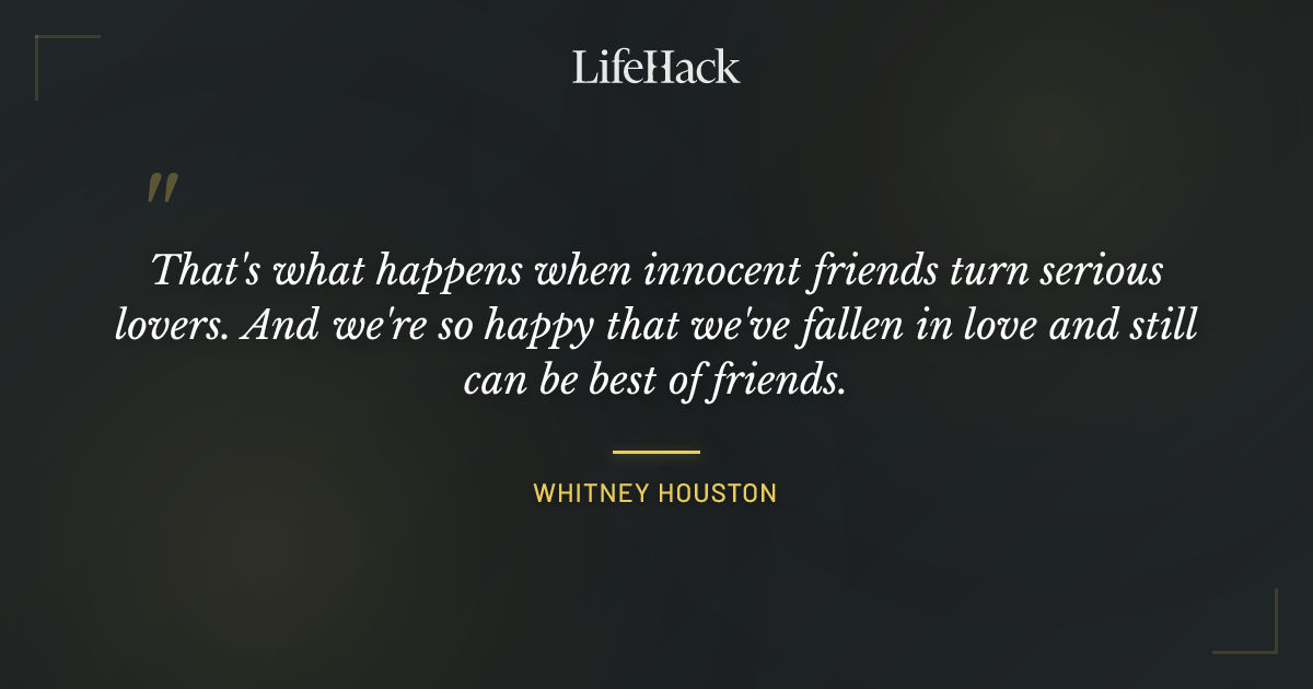 Quote by Whitney Houston