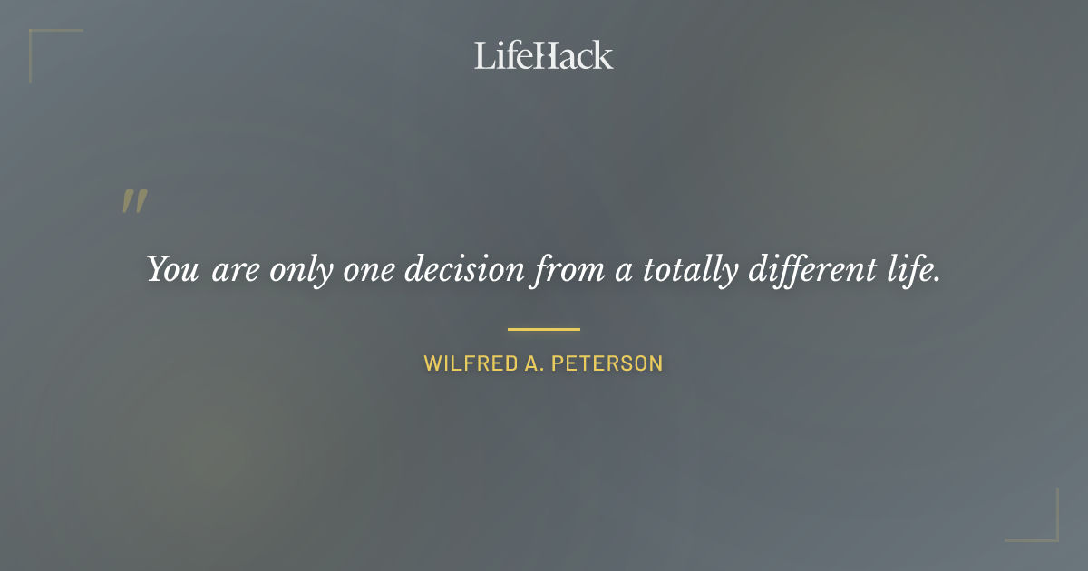 Quote by Wilfred A. Peterson