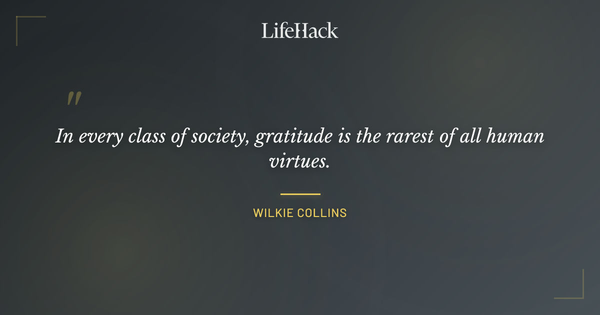 Quote by Wilkie Collins