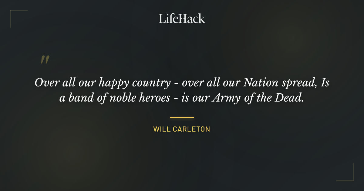 Quote by Will Carleton