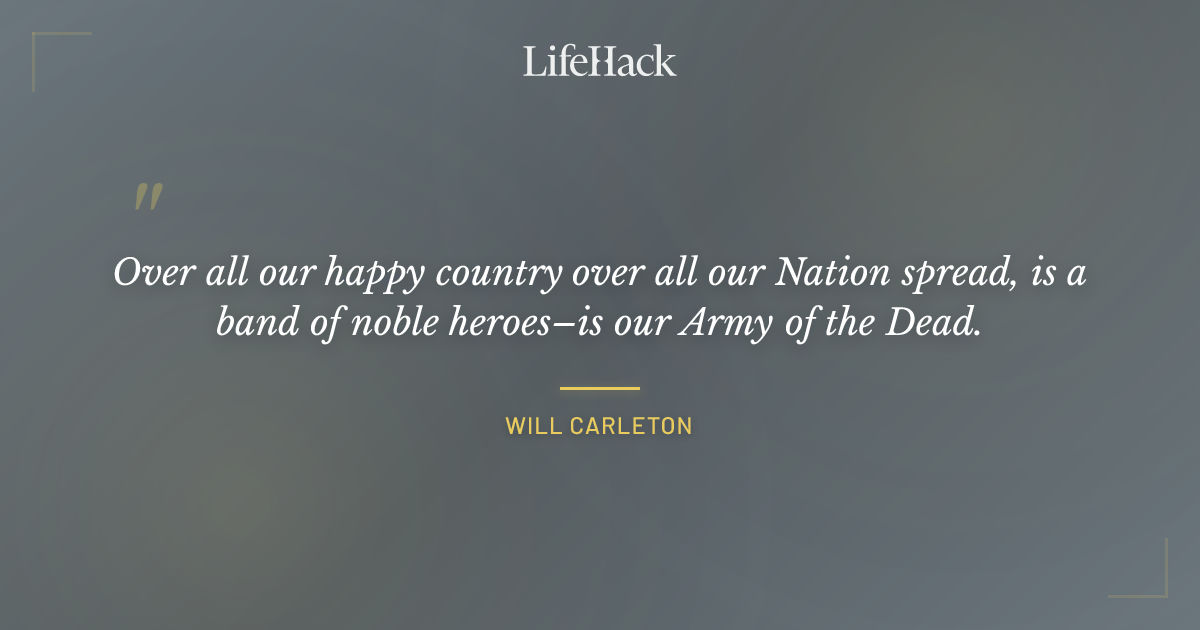 Quote by Will Carleton