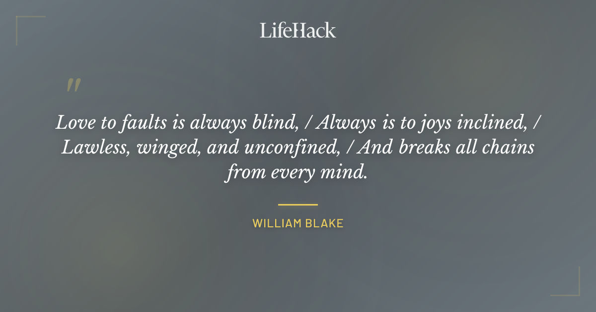 Quote by William Blake