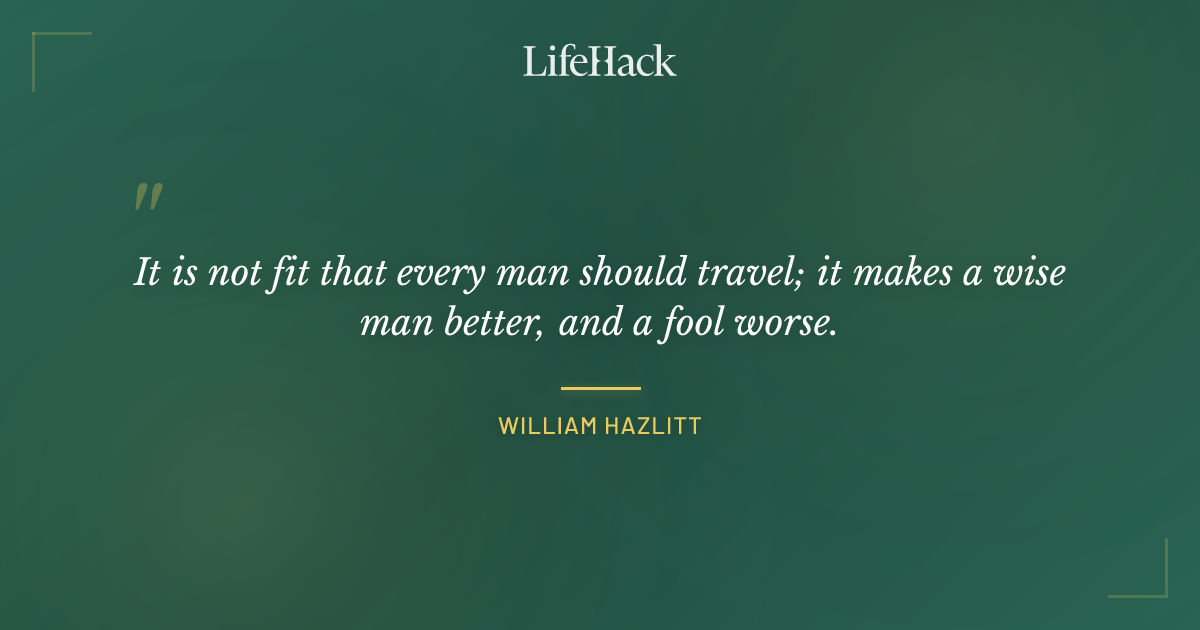 Quote by William Hazlitt