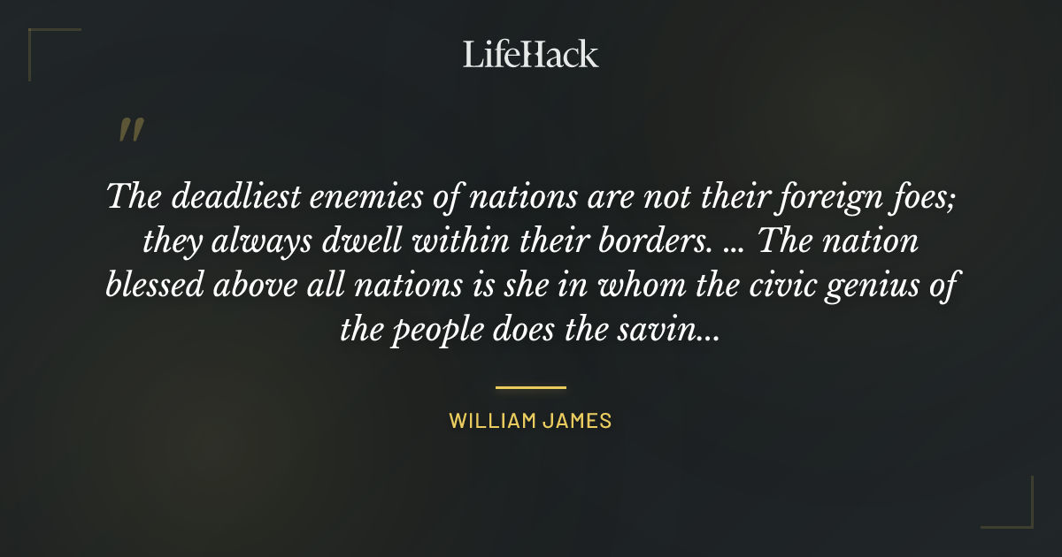 Quote by William James