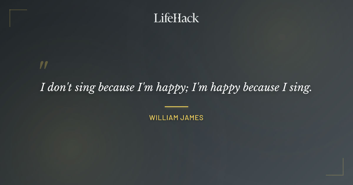 Quote by William James