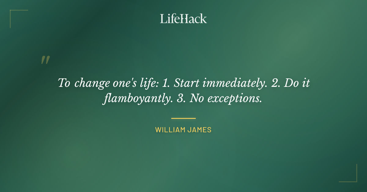 Quote by William James