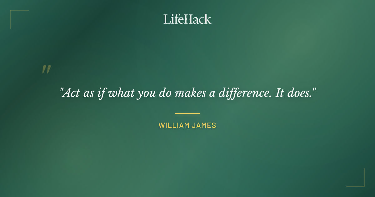 Quote by William James