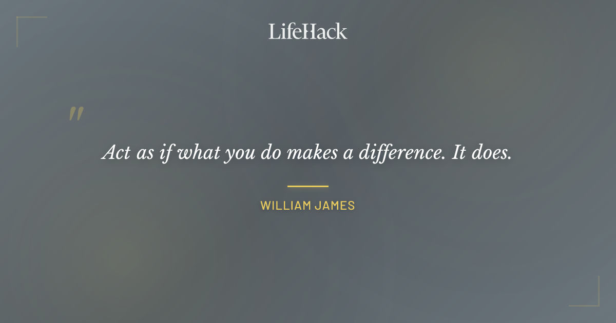 Quote by William James