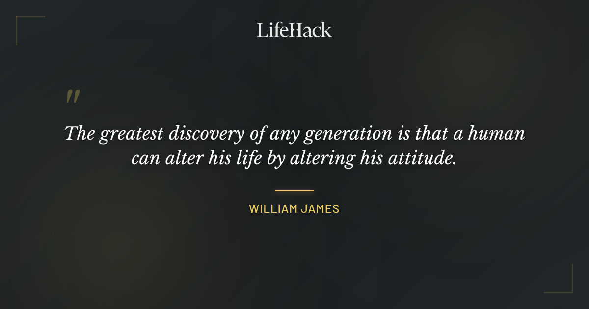 Quote by William James