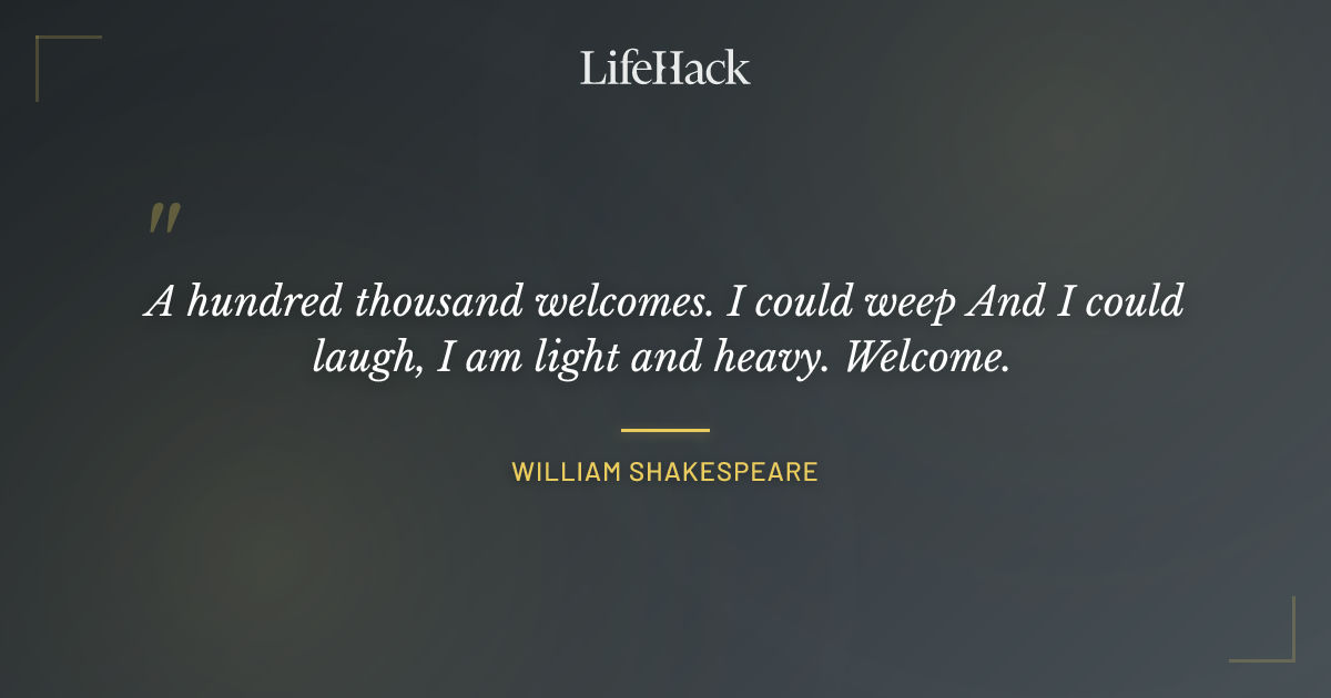 Quote by William Shakespeare