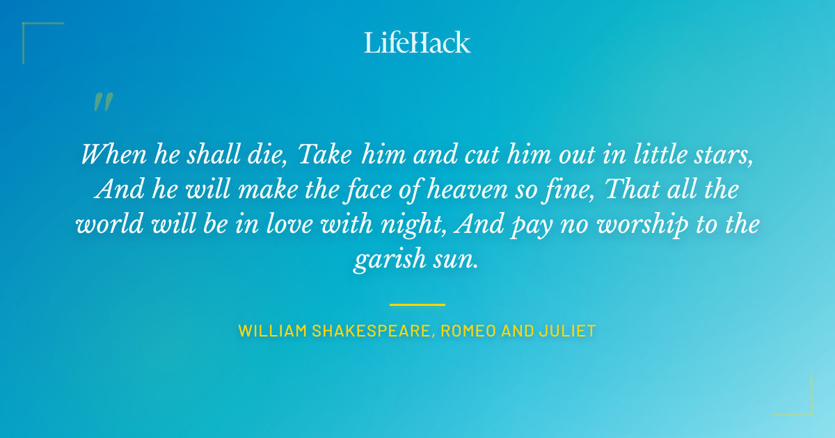 Quote by William Shakespeare, Romeo and Juliet