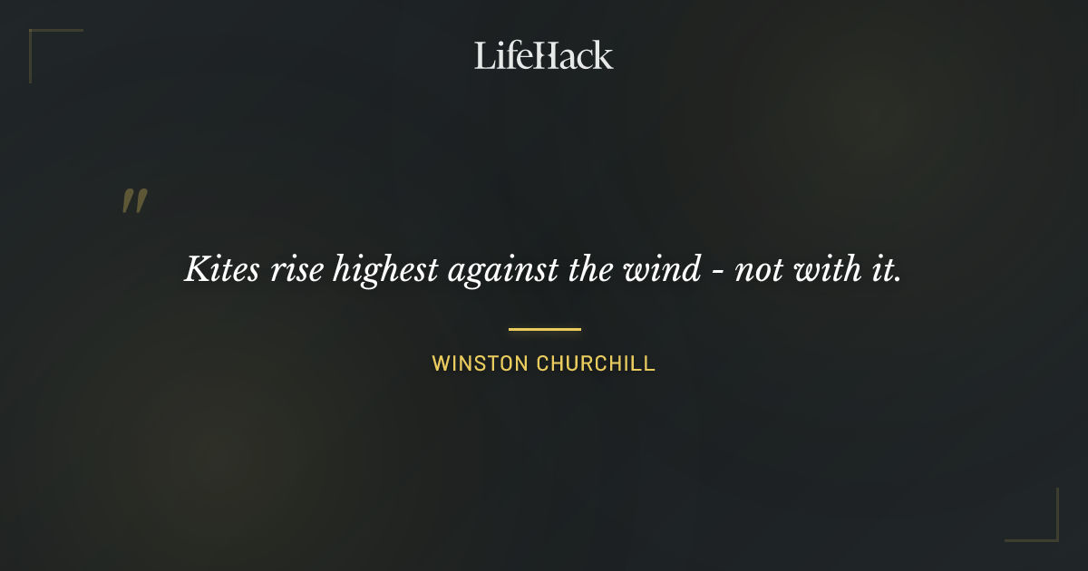 Quote by Winston Churchill