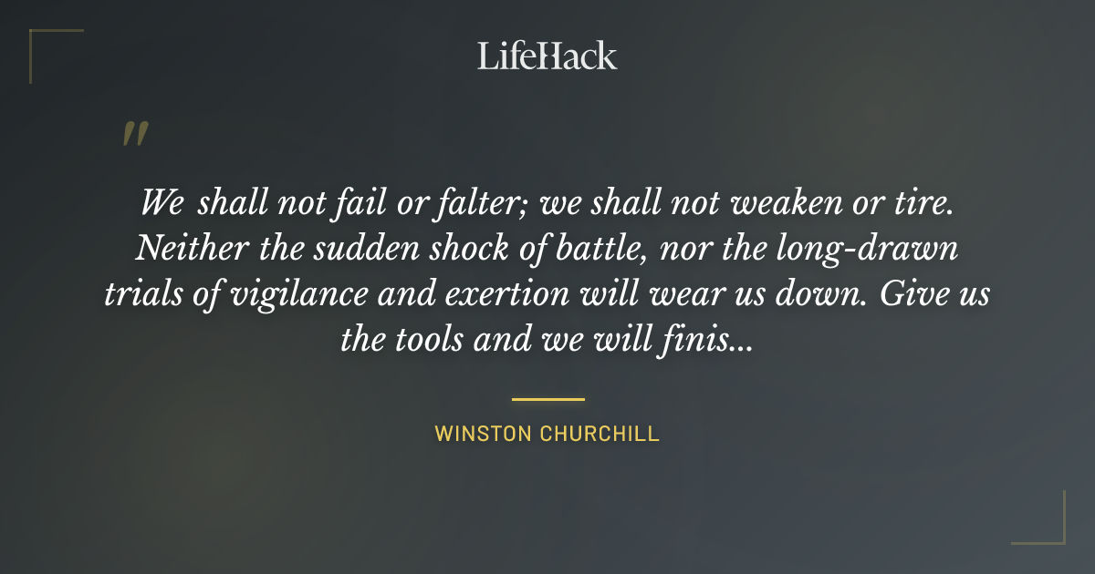 Quote by Winston Churchill