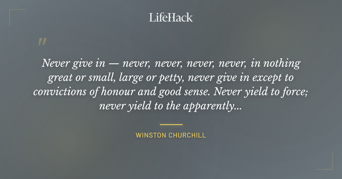 Quote by Winston Churchill