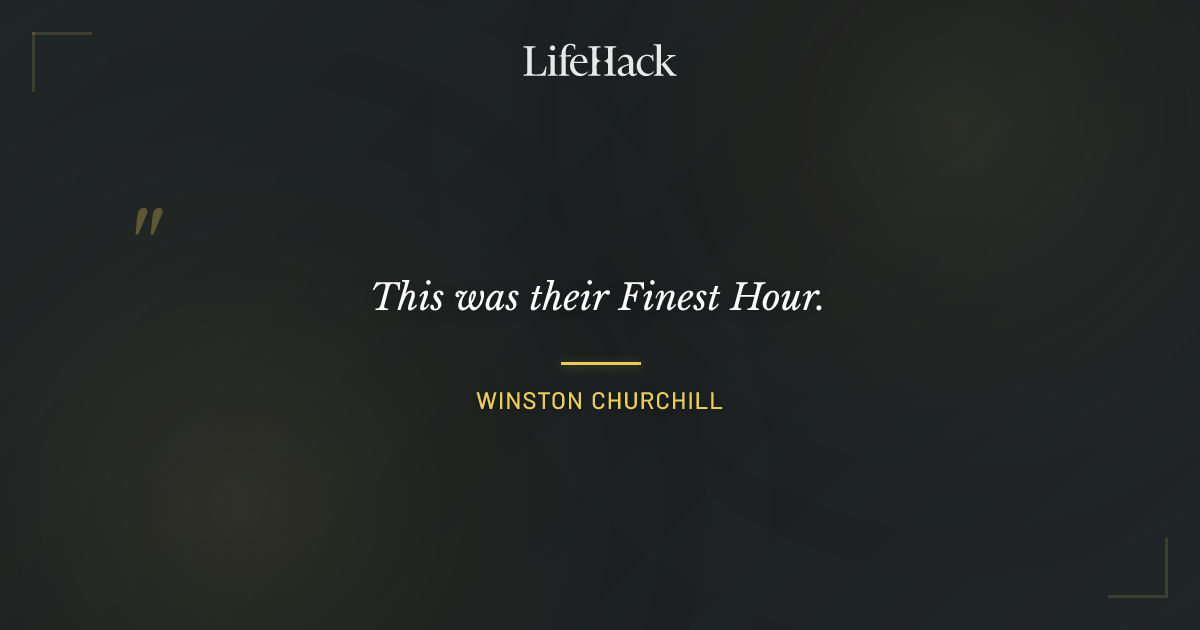 Quote by Winston Churchill