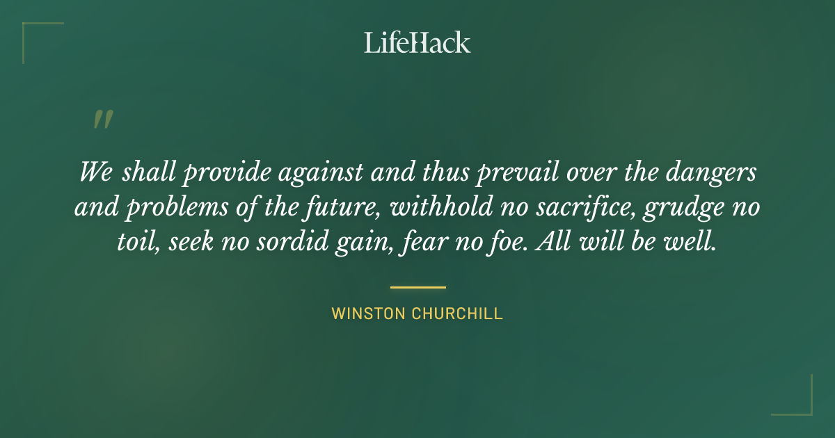 Quote by Winston Churchill