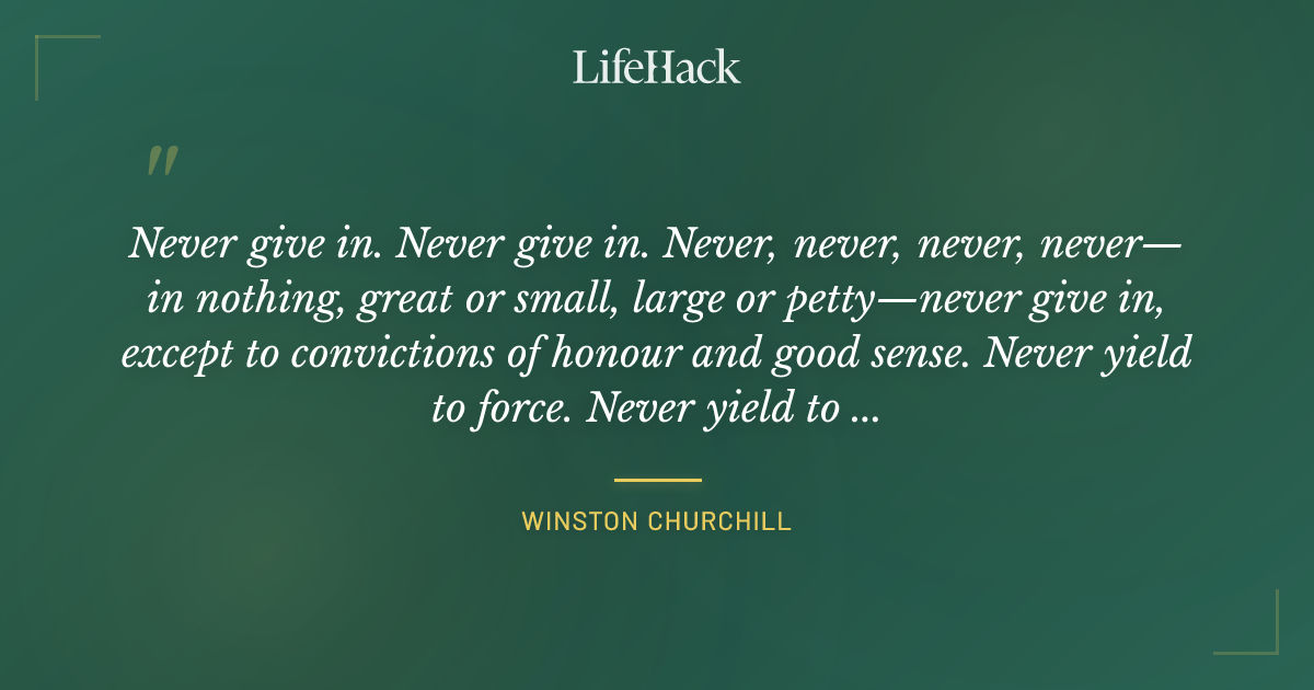 Quote by Winston Churchill