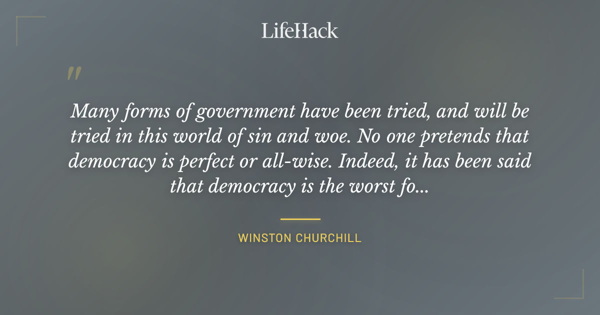 Quote by Winston Churchill