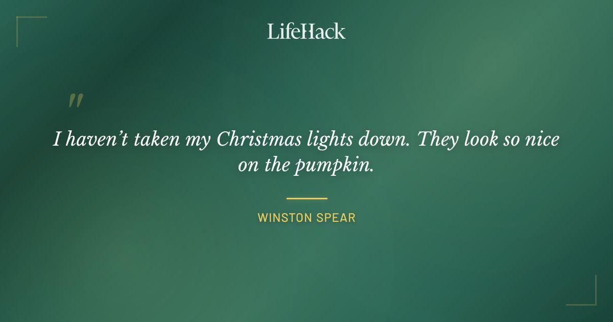 Quote by Winston Spear