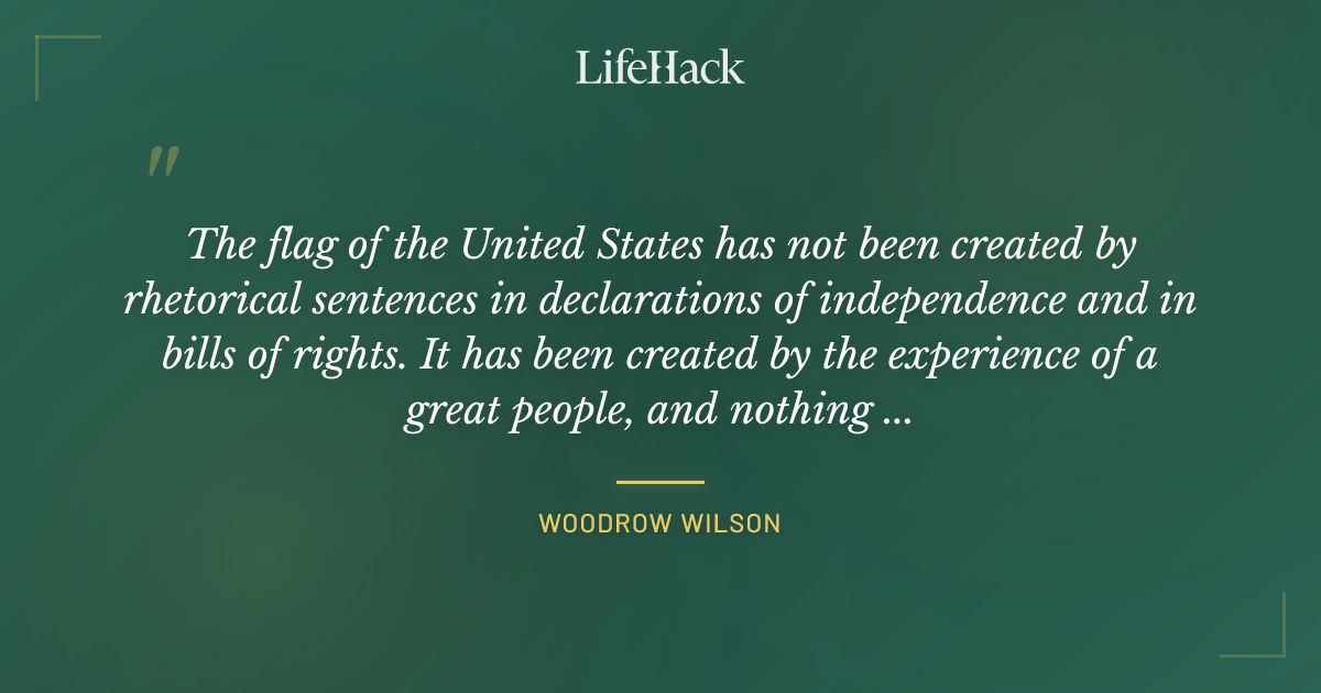 Quote by Woodrow Wilson