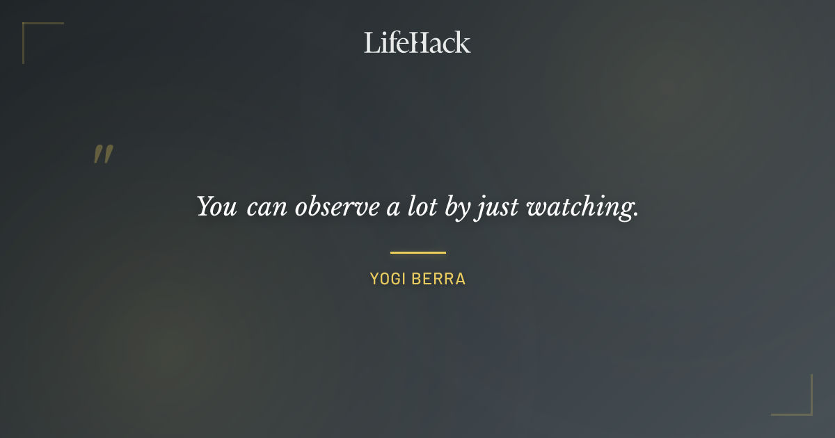 Quote by Yogi Berra