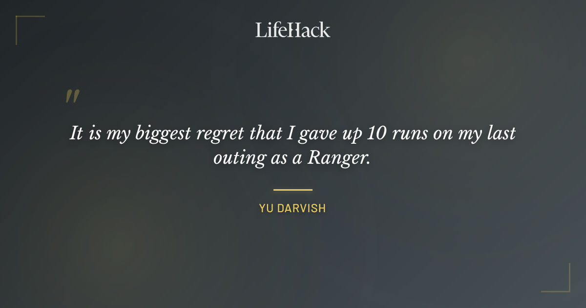Quote by Yu Darvish