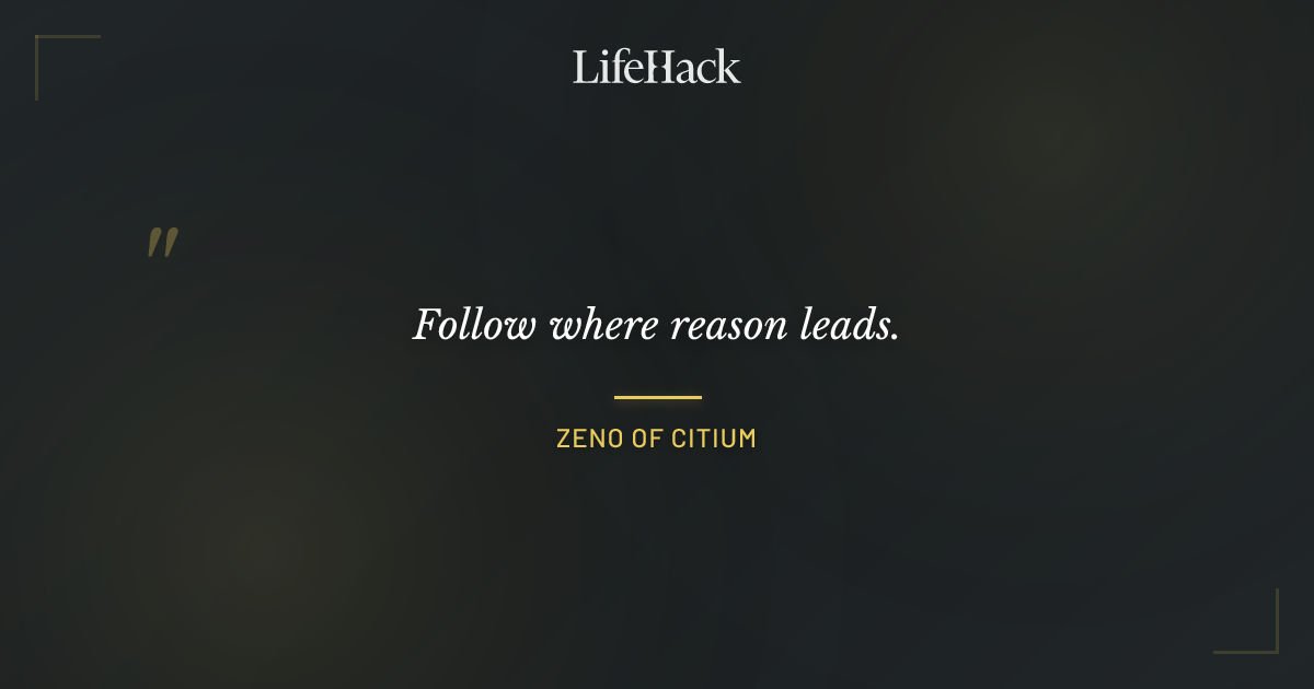 Quote by Zeno of Citium