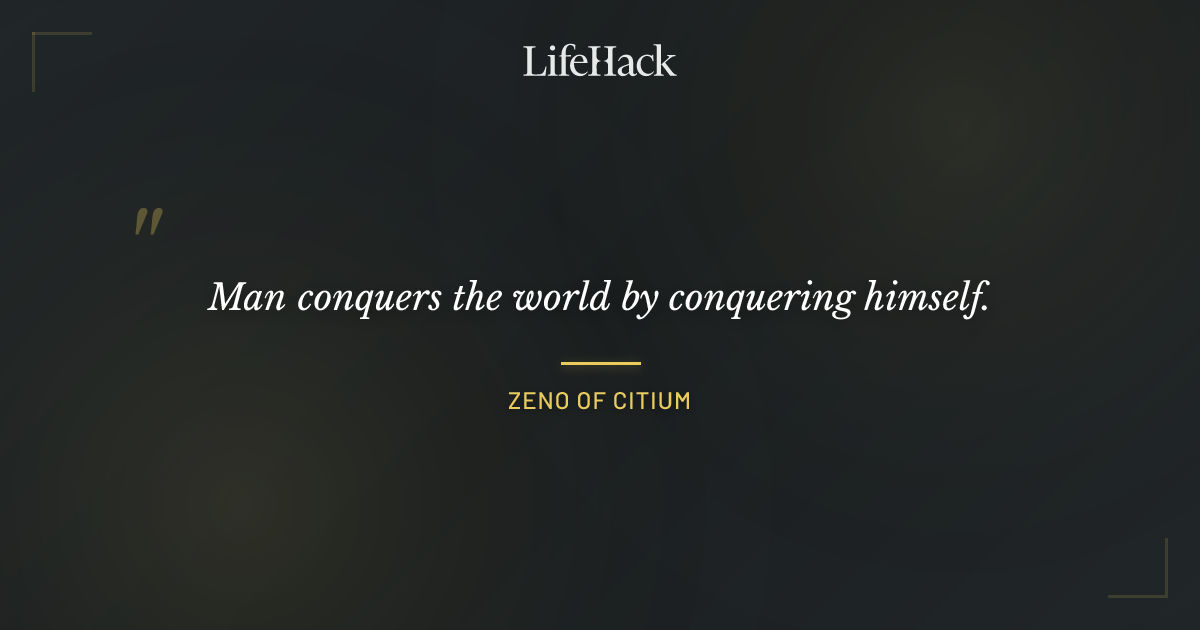 Quote by Zeno of Citium