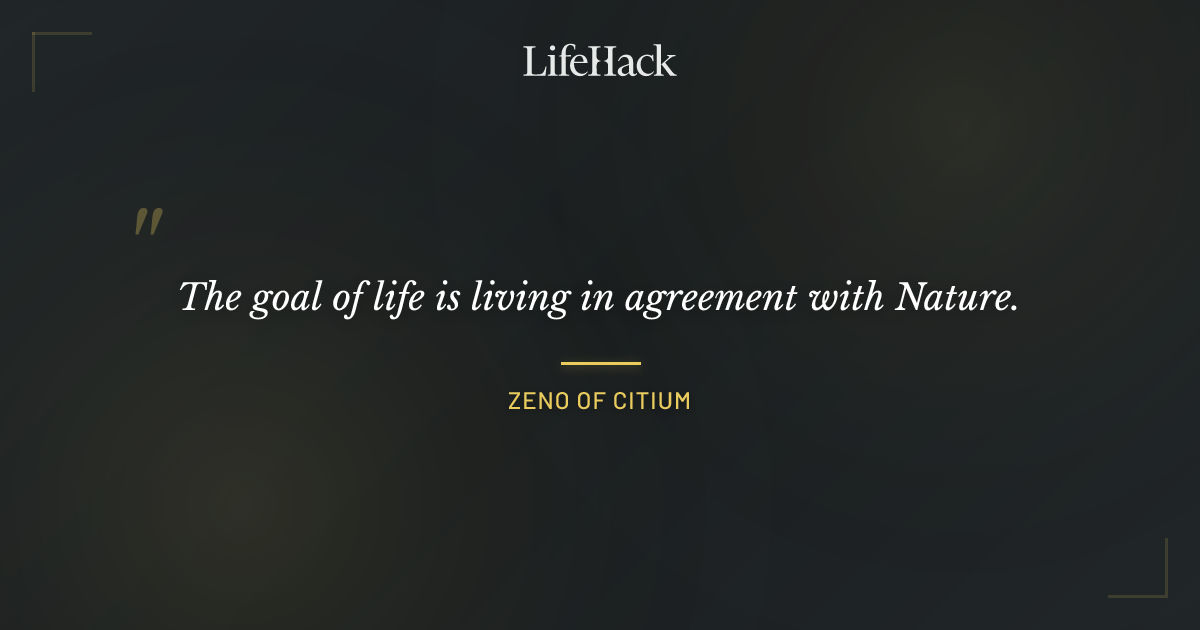 Quote by Zeno of Citium