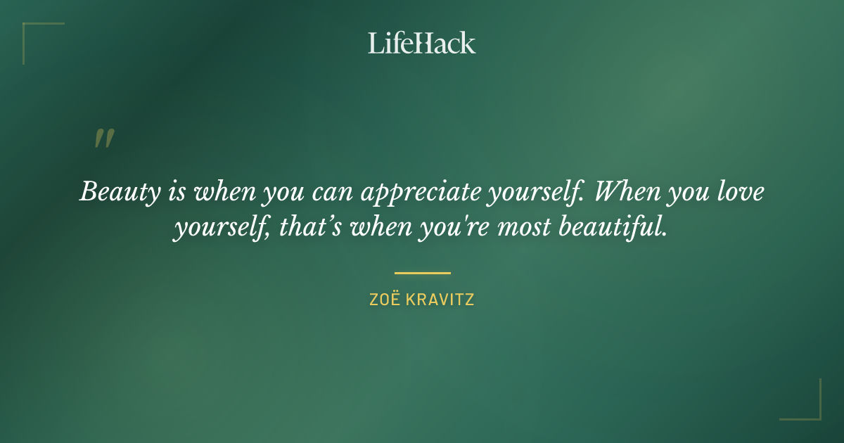 Quote by Zoë Kravitz